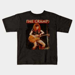 TEXTURE ART- The Cramps 1982 - RETRO STYLE 4 Kids T-Shirt